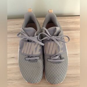 Nike Renew Womens 8 Gray Orange Athletic Running Shoes